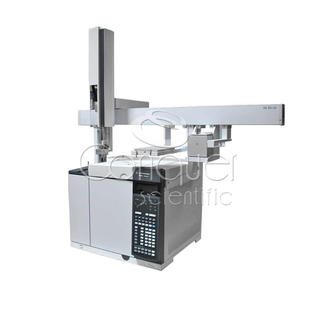 Agilent 7890B GC with CTC PAL RSI 120 Autosampler, right angle